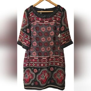 Mixit Bead Embellished Shift Dress. NWOT.  Size 12